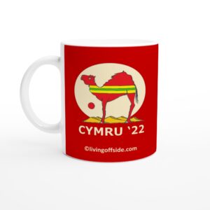 Classic Camel Design Wales Football World Cup Mug – 11oz Ceramic, Dishwasher & Microwave Safe